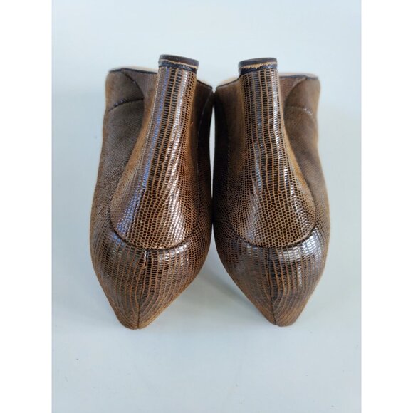 ANN TAYLOR Brown Suede Wedges 6.5M - Picture 12 of 13